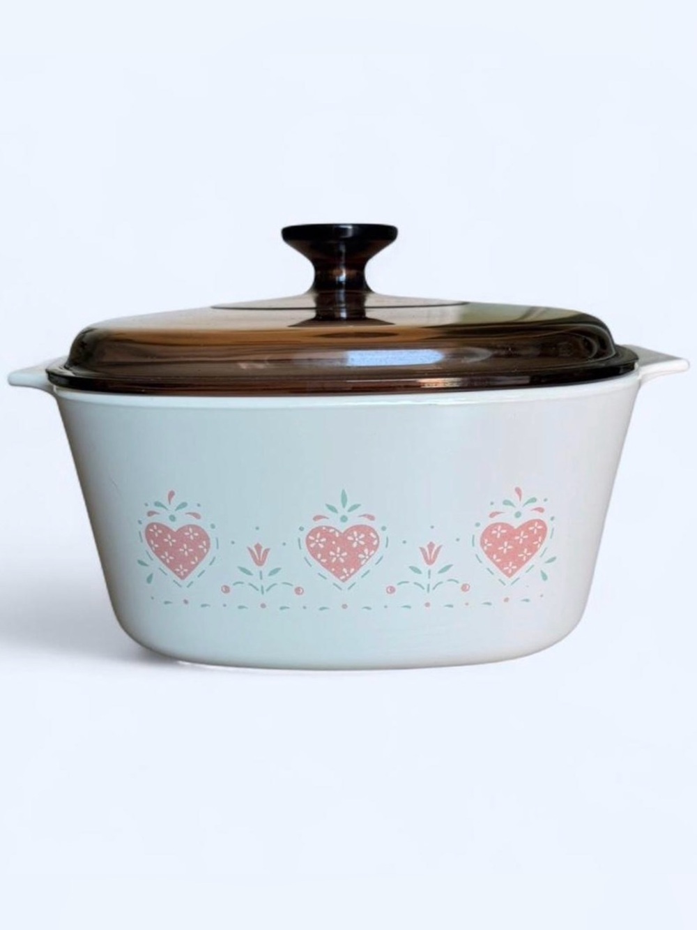 Vintage Corning Ware Forever Yours A-3-B 3 Liter Casserole Dish Amber Pyrex Lid